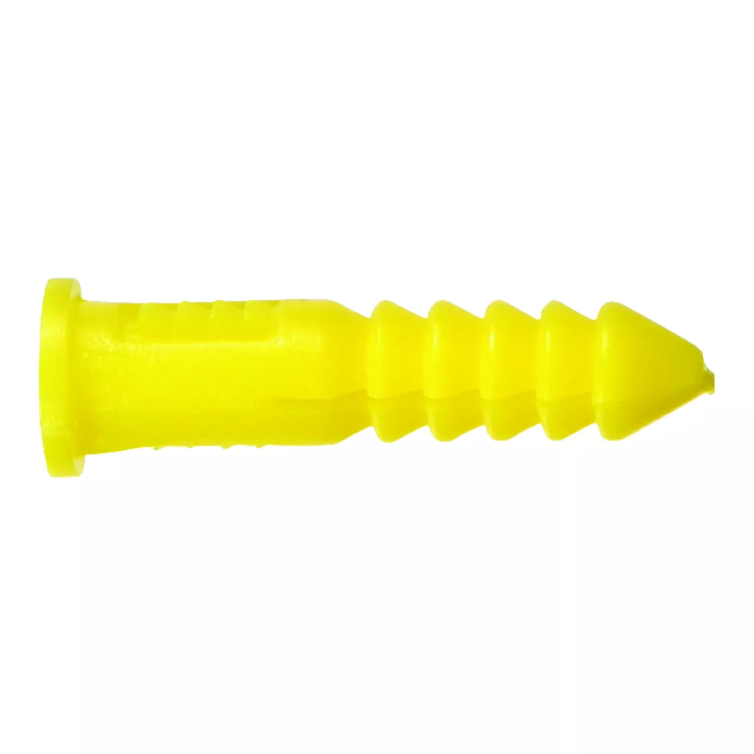 0.164 In. Dia. X 7/8 In. L Plastic Round Head Ribbed Anchor 100 Pk