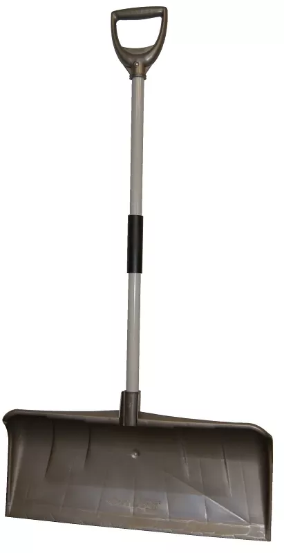 016007 Poly Combo Blade Snow Shovel With Aluminum Handle, 18 Inch