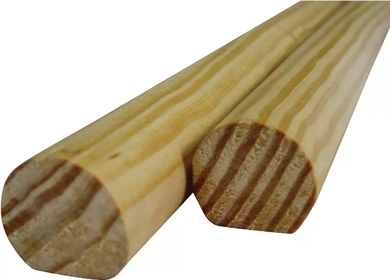0w231-20096c1 Hand Rail Moulding, 96 In L, 1-1/2 In W, Pine Wood