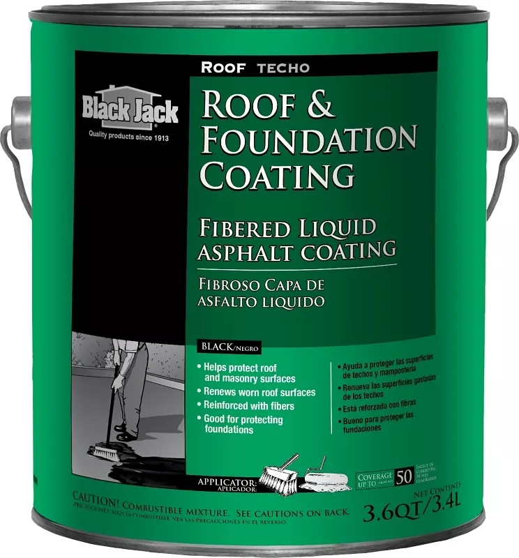 1 Gallon Fibered Roof And Foundation Coating - Asphalt Based Sealant