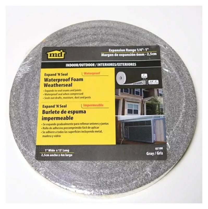 13 Ft. Expand N' Seal Gray Foam Weather Stripping For Windows, 1/4 In. Thick