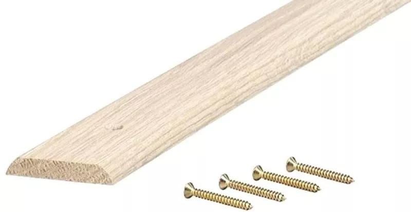 36 In. L X 1-3/4 In. W X 5/16 In. H Natural Hardwood Flat Top Threshold