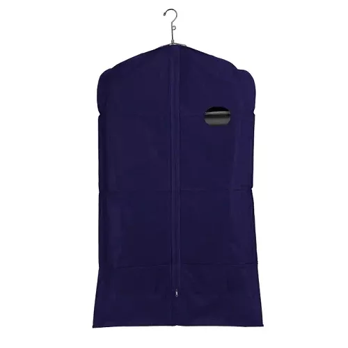 40" Long 3-Gauge Navy Blue Zippered Garment Covers Econoco 40/NY (Pack of 100)