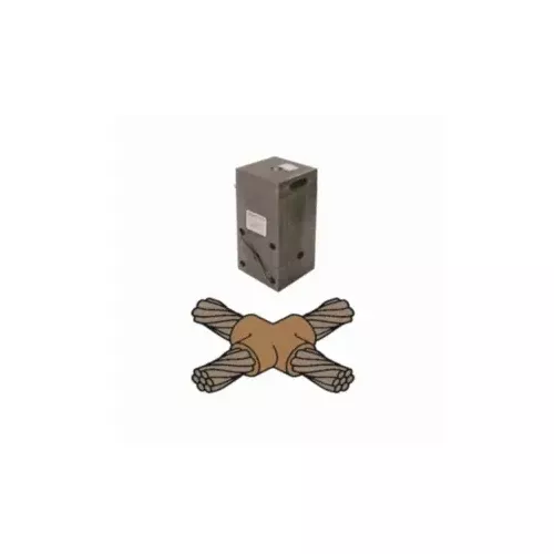 Burndy B443 Cross Mold Horizontal to Horizontal Cable
