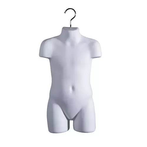 Children's Torso - Injection Molded Styrene White Econoco CHR4/W (Pack of 5)
