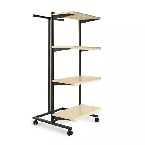 Designer 400 - T-Stand Merchandiser Almond Shelves Econoco K410/AL