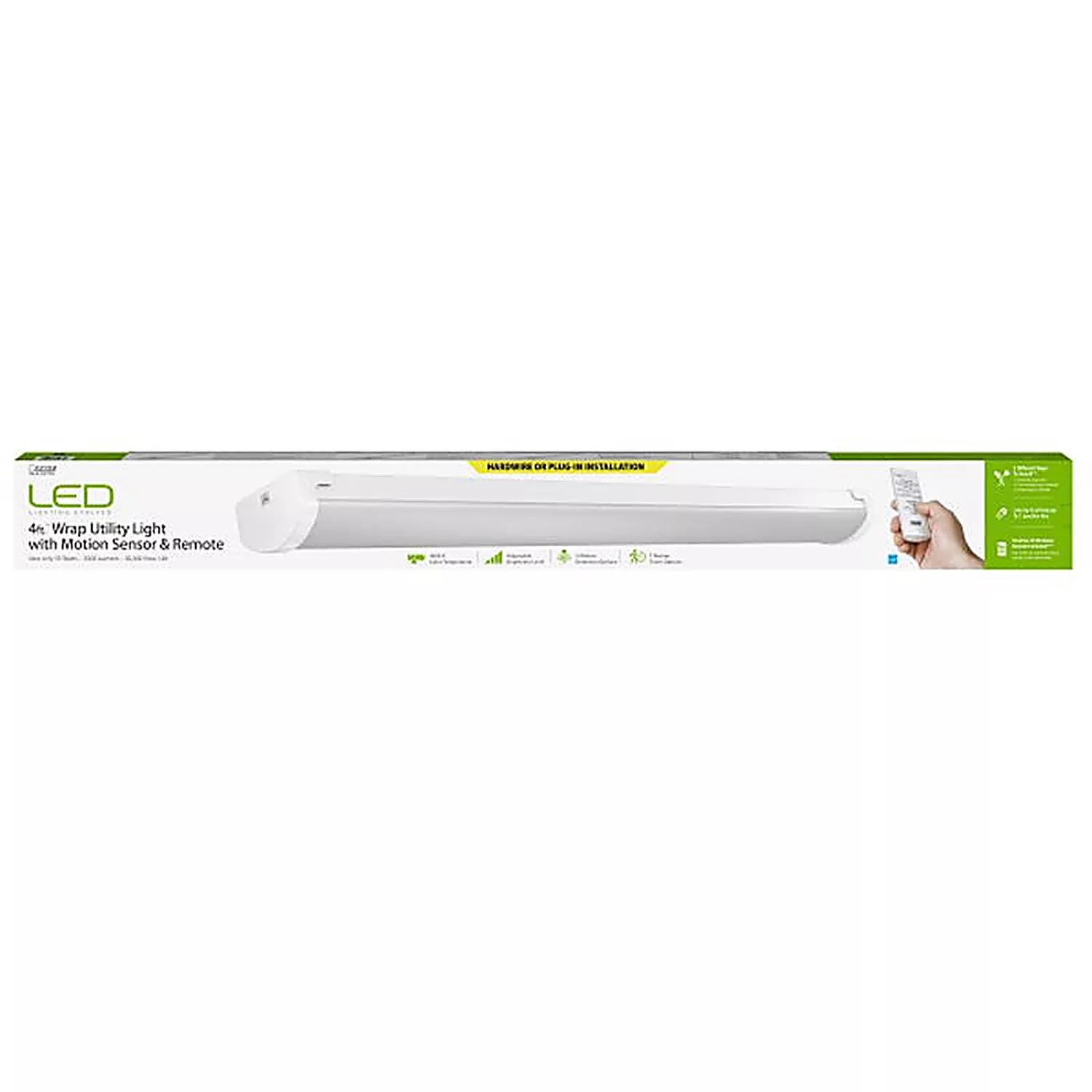 Feit - WRAP/4C/840IRMM - 48 in. 1-Light lights 55 W LED Utility Light