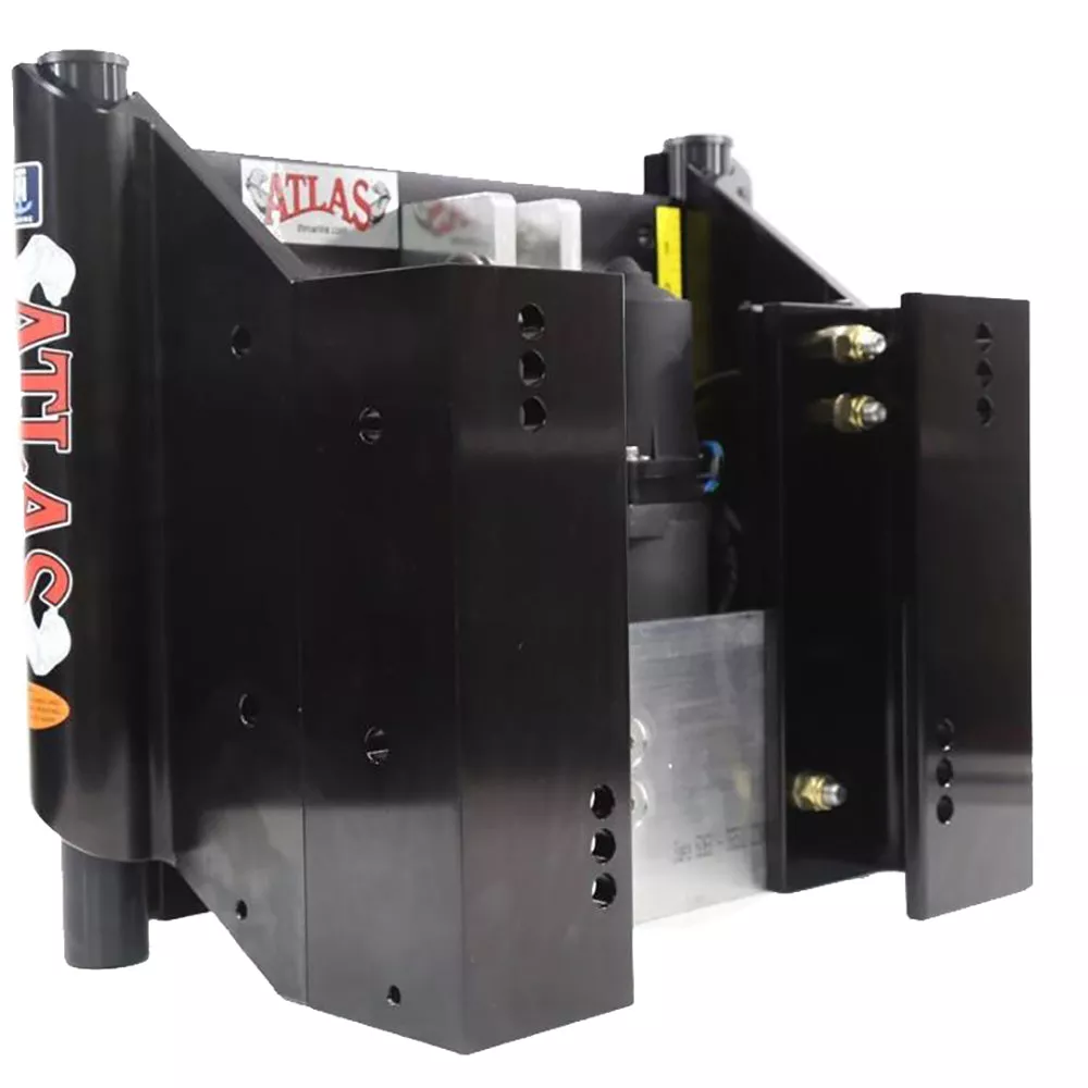 T-H Marine ATLAS 6" Set Back Hydraulic Jack Plate – Heavy Duty – Black [AHJ-6VHD-B-DP]