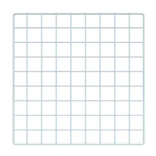 White Grid Cubbie Panel - 14"L X 14"W Econoco GS14/W (Pack of 10)