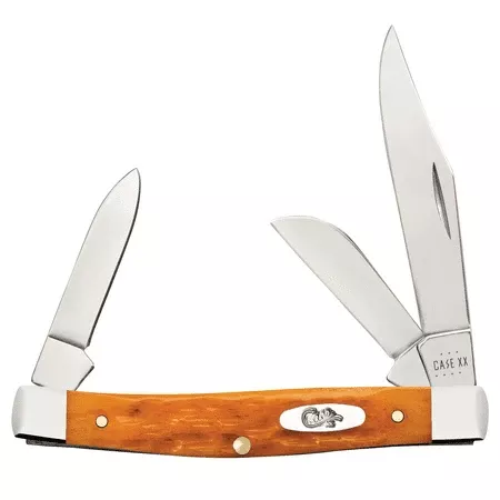 Xx Knives Stockman 26562 Persimmon Orange Bone Stainless Pocket Knife
