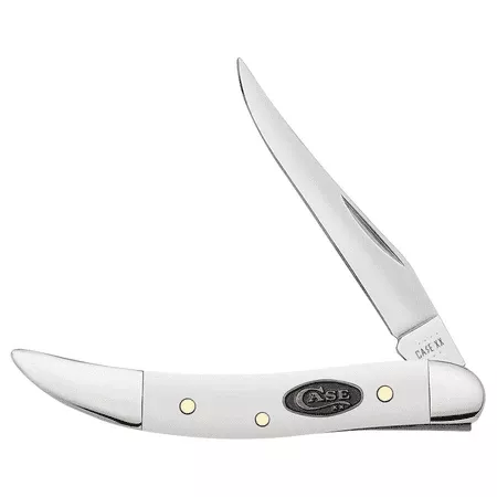 Xx Knives Toothpick 63964 White Synthetic Pewter Shield Stainless Pocket Knife