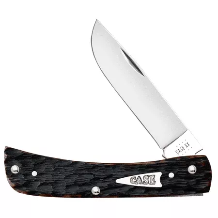 Xx Peach Seed Jigged Brown Bone Sod Buster Jr Stainless Steel Pocket Knife