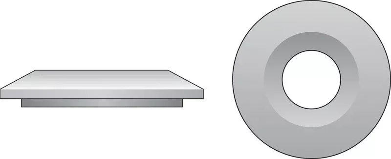 Zinc-plated Steel 1/4 In. Bonded Neoprene Washer 100 Pk