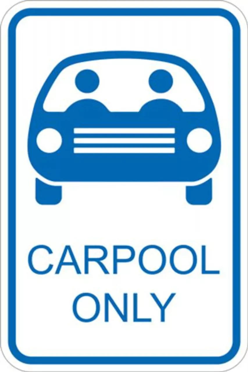 ZING 2644 Eco Parking Sign, Car Pool Parking, 18Hx12W, Engineer Grade Prismatic, Recycled Aluminum