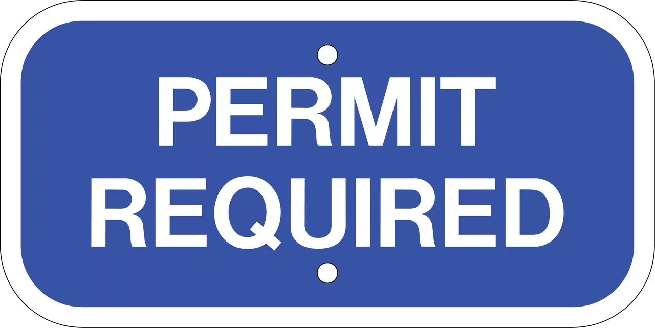 ZING 2701 Eco Parking Sign, Handicapped Parking Permit, 6Hx12W, Engineer Grade Prismatic, Recycled Aluminum