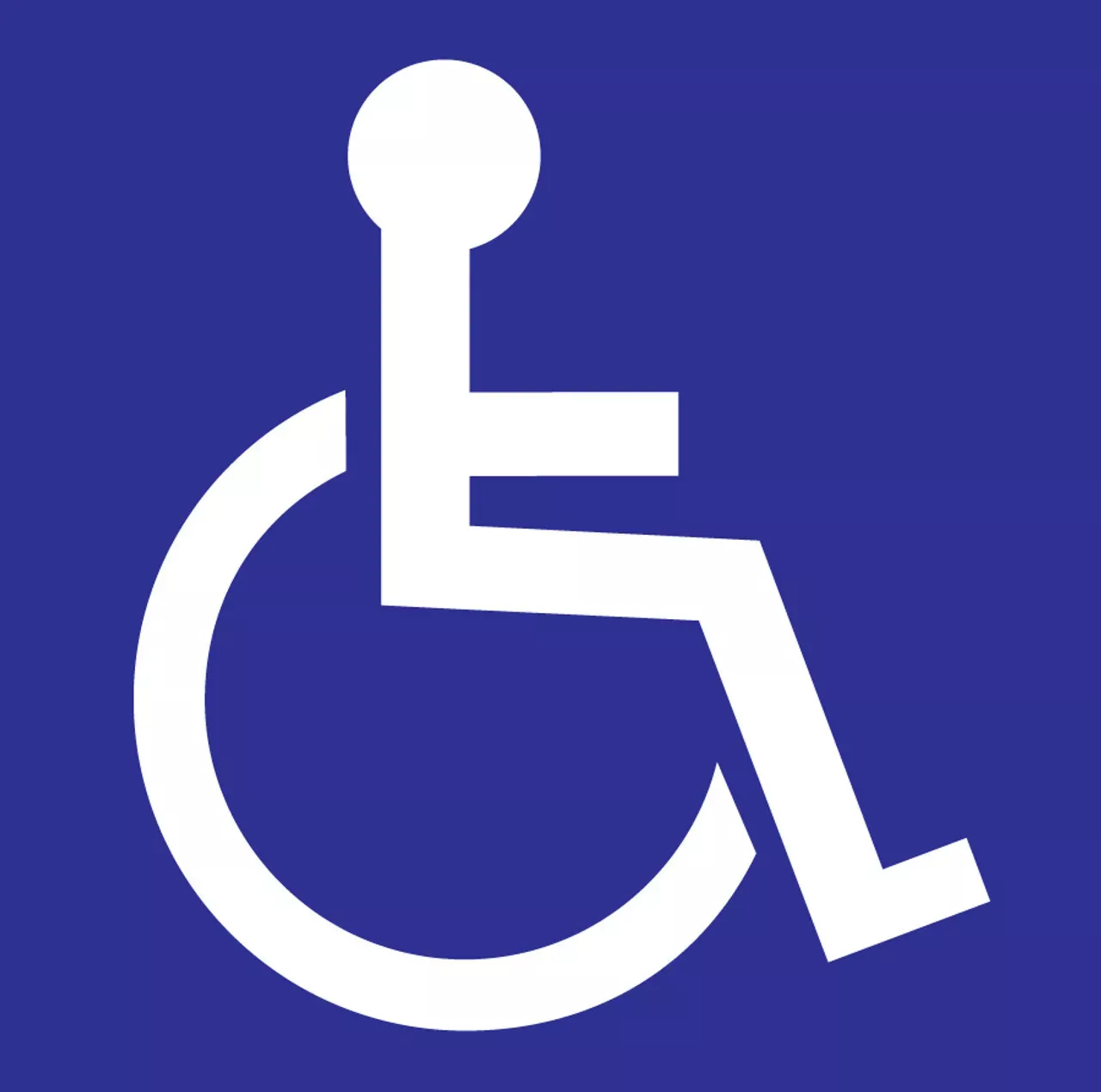 ZING Eco Handicap Symbol Label, 6Hx6W, Available in Different Materials, 2/PK