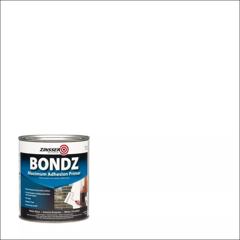 Zinsser Bondz White Water-Based Maximum Adhesive Primer 1 qt