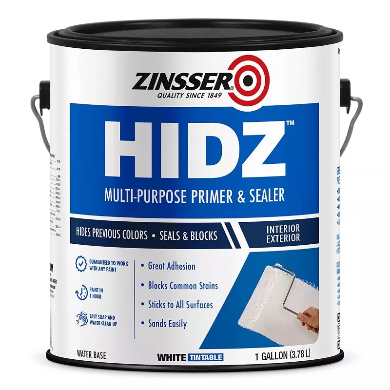 Zinsser HIDZ Series 373358 Primer and Sealer, White, 1 gal