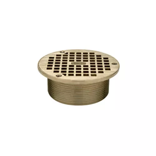 ZN400-6B – 3-1/2" NPSM Adjustable 6" Round Strainer (Polished Nickel Bronze Top)